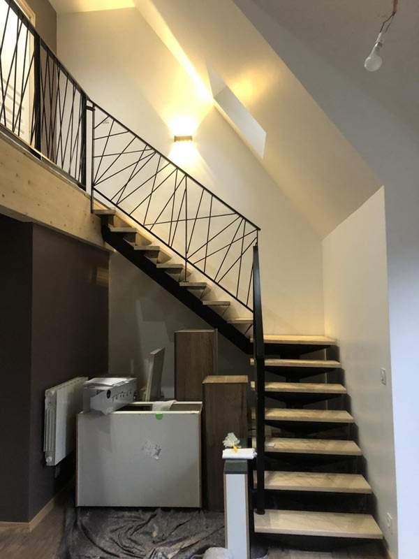 Escalier avec rampe design La Bourboule